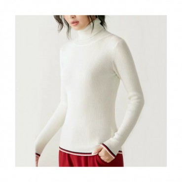Thom Browne 2019  Womens Strap Turtle-neck Tshirt 