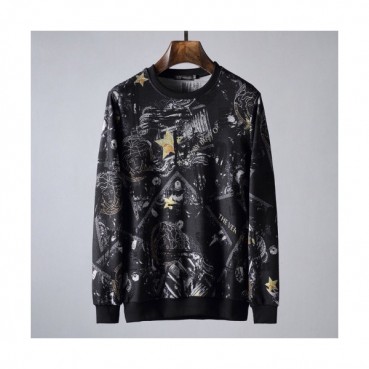Versace 2019 Mens Medusa Logo Crew-neck Tshirt 