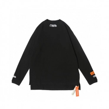 Heron Preston Mens Printing Tshirts - 헤론프레스턴 2019 남성 오버사이즈 긴팔티 Hron21x