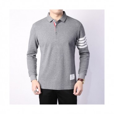 Thom Browne 2019  Mens Strap Polo Tshirt - 톰브라운 2019 남성 스트랩 폴로 긴팔티 Thom0413x.Size(m 