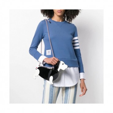 Thom Browne 2019  Womens Strap Crew-neck Tshirt 