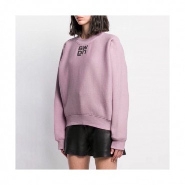 [매장판]Alexsander Wang 2019 Womens Logo Cotton Tshirt - 알렉산더왕 2019 여성 로고 코튼 기모 맨투맨 Alw0032x.Size(s 