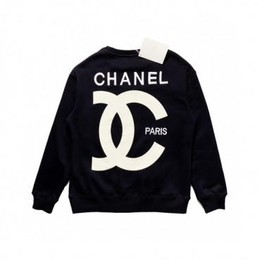 Chanel 2019 Mm/Wm Crew-neck Logo Cotton Tshirts 