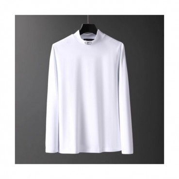 Chanel 2019 Mens Turtle-neck Logo Cotton Tshirts 