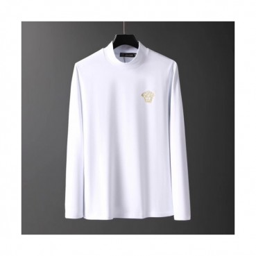 Versace 2019 Mens Medusa Logo Turtle-neck Tshirt 