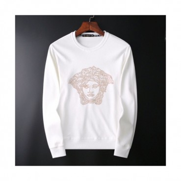 Versace 2019 Mens Medusa Logo Crew-neck Tshirt 