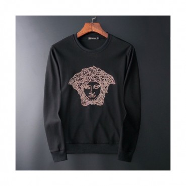 Versace 2019 Mens Medusa Logo Crew-neck Tshirt 