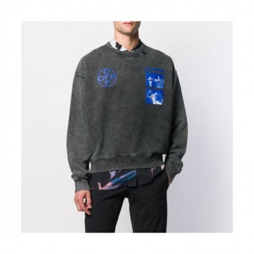 Off-white 2019 Mens Logo Cotton Oversize Man