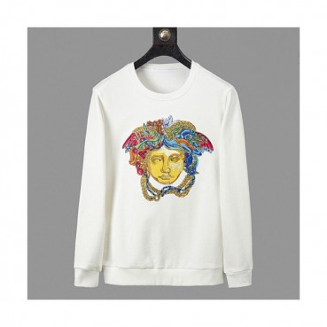 Versace 2019 Mens Medusa Logo Crew-neck Tshirt 