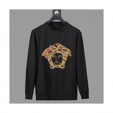 Versace 2019 Mens Medusa Logo Crew-neck Tshirt 