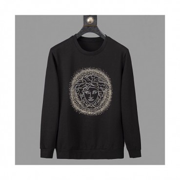Versace 2019 Mens Medusa Logo Crew-neck Tshirt 