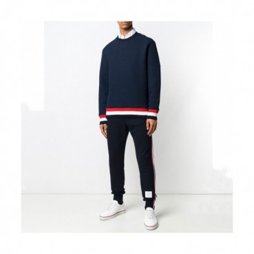 Thom Browne 2019  Mens Strap Crew-neck Tshirt 
