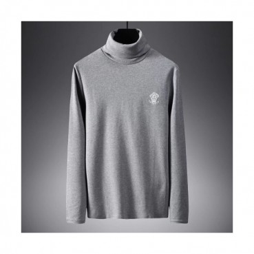 Versace 2019 Mens Cotton Turtle-neck Tshirt 