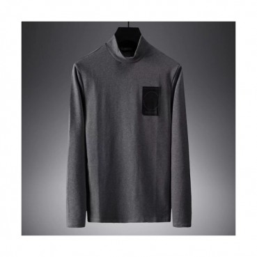 Versace 2019 Mens Cotton Turtle-neck Tshirt 