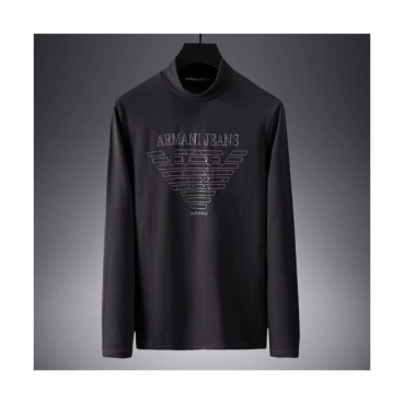 Armani 2019 Mens Logo Cotton Tshirt - 알마니 2019 남성 로고 코튼 긴팔티셔츠 Arm0254x.Size(m 