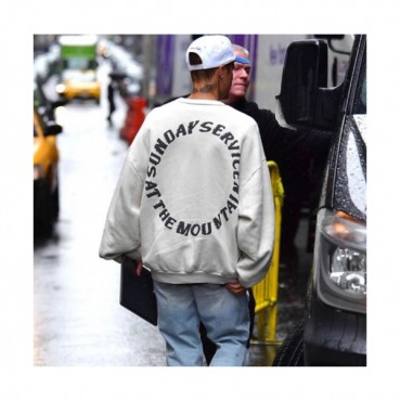 Kanye west 2019 Mm/Wm Logo Oversize Cotton Man-to