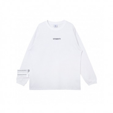 Vetements 2019 Mens Printing Logo Cotton Short Sleeved Oversize Tshirt - 베트멍 남성 프린팅 로고 코튼 오버사이즈 긴팔티 Vet010x.Size(xs 