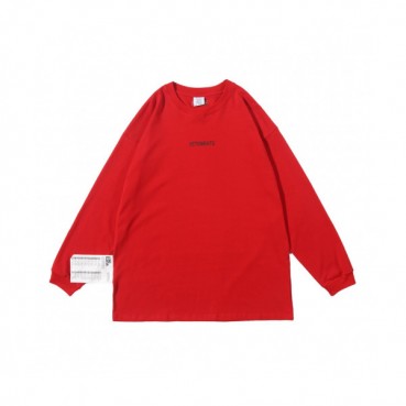 Vetements 2019 Mens Printing Logo Cotton Short Sleeved Oversize Tshirt - 베트멍 남성 프린팅 로고 코튼 오버사이즈 긴팔티 Vet09x.Size(xs 