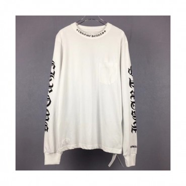 Chrome Hearts 2019 Mm/Wm Logo Cotton T Shirt  - 크롬하츠 2019 남자 로고 울프 코튼 긴팔티셔츠 CHRTS0014.Size(S