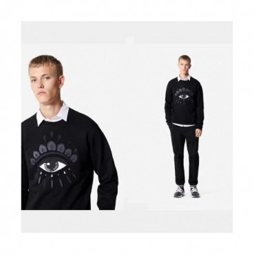 Kenzo Mens Black Sweatshirts -  겐조 남성 블랙 맨투맨 Ken12x