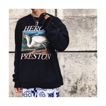 Heron Preston Mens Black Tshirts - 헤론프레스턴 남성 블랙 맨투맨 