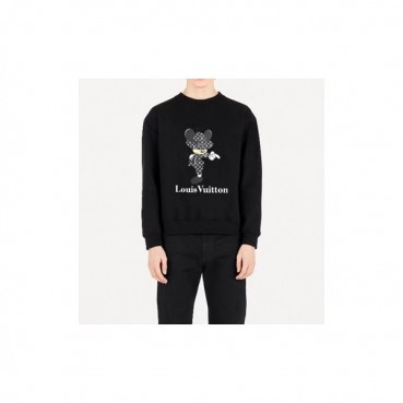 루이비통 남성 모던 블랙 맨투맨 - Louis vuitton Mens Black Tshirts 