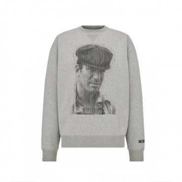 디올 남성 클래식 그레이 맨투맨 - Dior Mens Gray Tshirts 