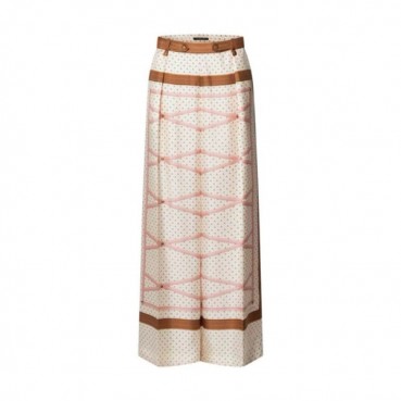 루이비통 여성 트렁크 프린트 와이드 레그 팬츠 - Louis vuitton Womens Trunk Print Wide