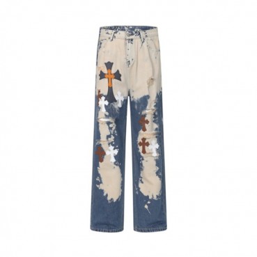 크롬하츠 남성 트렌디 청바지 - Chrom Hearts Mens Trendy Jeans 