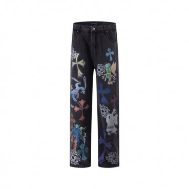 크롬하츠 남성 클래식 청바지 - Chrom Hearts Mens Classic Jeans 