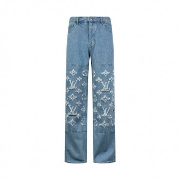 루이비통 남성 트렌디 청바지 - Louis vuitton Mens Trendy Jeans 
