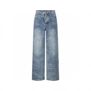 루이비통 남성 트렌디 청바지 - Louis vuitton Mens Trendy Jeans 