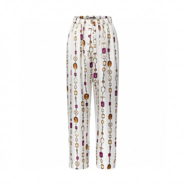 루이비통 여성 네크리스 프린트 파자마 팬츠 - Louis vuitton Womens Necklace Print Pajama Pants 