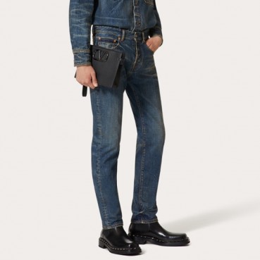 발렌티노 남성 블루 청바지 - Valentino Mens Blue Jeans 