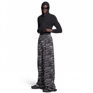 발렌시아가 남성 블랙 팬츠 - Balenciaga Mens Black Pants 