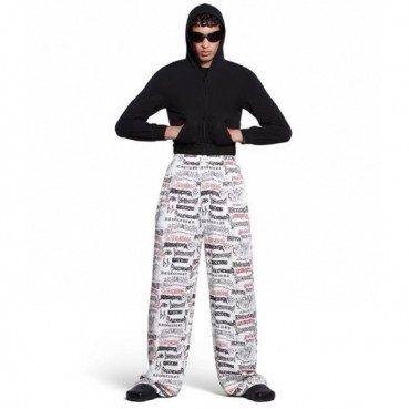 발렌시아가 남성 화이트 팬츠 - Balenciaga Mens White Pants 