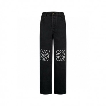 로에베 남성 블랙 청바지 - Loewe Mens Black Jeans 