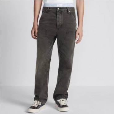디올 남성 블랙 청바지 - Dior Mens Black Jeans 