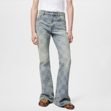 루이비통 남성 블루 청바지 - Louis vuitton Mens Blue Jeans 