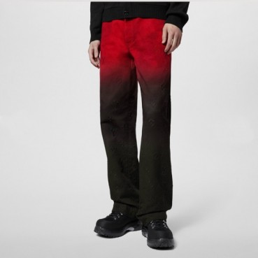 루이비통 남성 블랙 청바지 - Louis vuitton Mens Black Jeans 