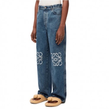 로에베 남성 블루 청바지 - Loewe Mens Blue Jeans 