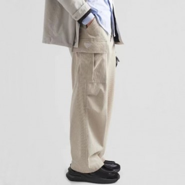 프라다 남성 캐츄얼 베이지 골덴팬츠 - Prada Mens Beige Pants 