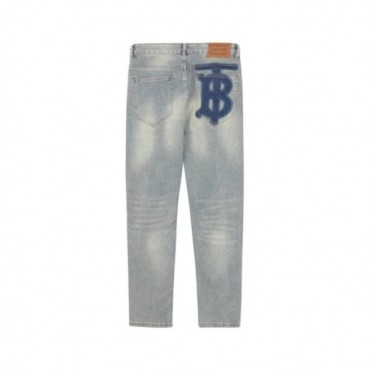 버버리 남성 블루 청바지 - Burberry Mens Blue Pants 