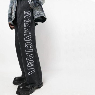 발렌시아가 남성 캐쥬얼 블랙 팬츠 - Balenciaga Mens Black Pants 