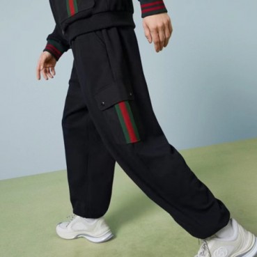 구찌 남성 캐쥬얼 블랙 팬츠 - Gucci Mens Black Pants 