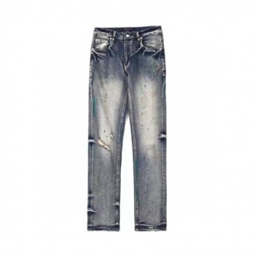 루이비통 남성 블루 청바지 - Louis vuitton Mens Blue Jeans 