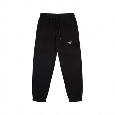 프라다 남성 캐쥬얼 블랙 팬츠 - Prada Mens Black Pants 