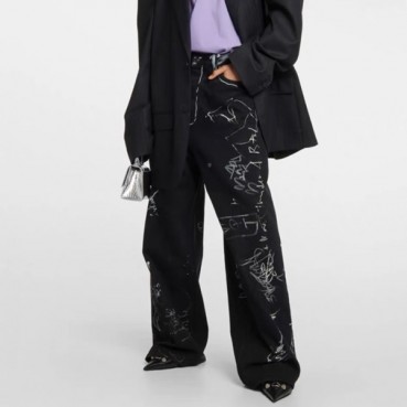 발렌시아가 남성 블랙 청바지 - Balenciaga Mens Black Jeans 