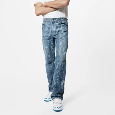 루이비통 남성 블루 청바지 - Louis vuitton Mens Blue Jeans 