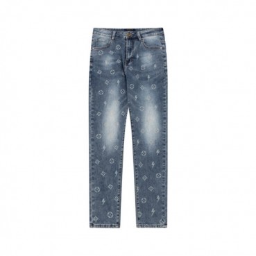 루이비통 남성 블루 청바지 - Louis vuitton Mens Blue Jeans 